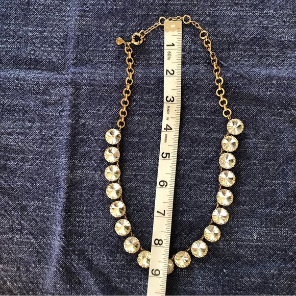 J CREW Rhinestone/Crystal and Gold Statement Necklace. - Picture 10 of 11